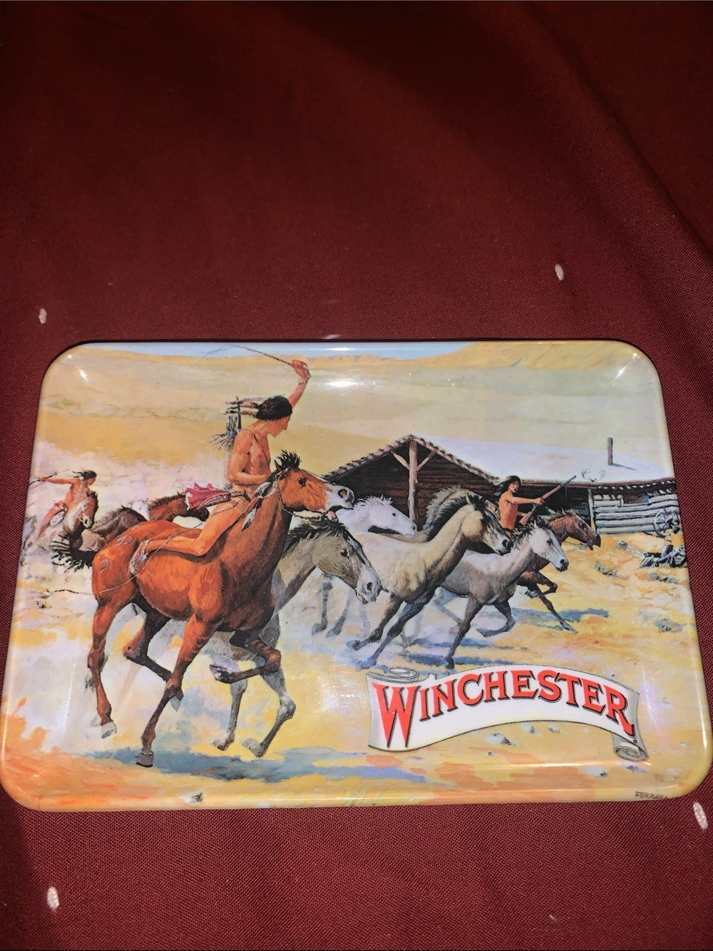 Vtg Wincester tray made in Italy